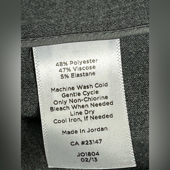 Talbots Signature Heather Gray Straight Leg Woman's Dress Pants 8P - Picture 4 of 4